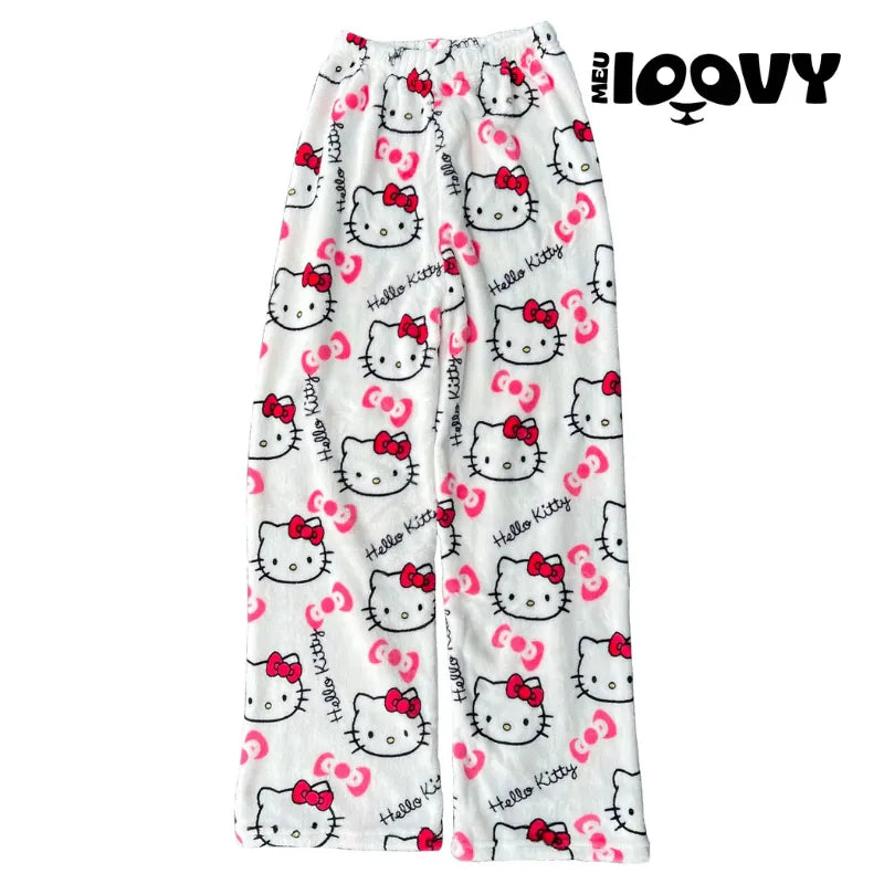 Calça Pijama Hello Kitty Moletom