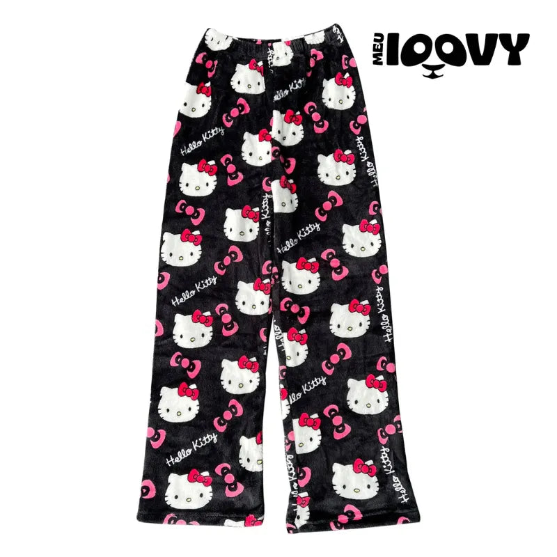 Calça Pijama Hello Kitty Moletom