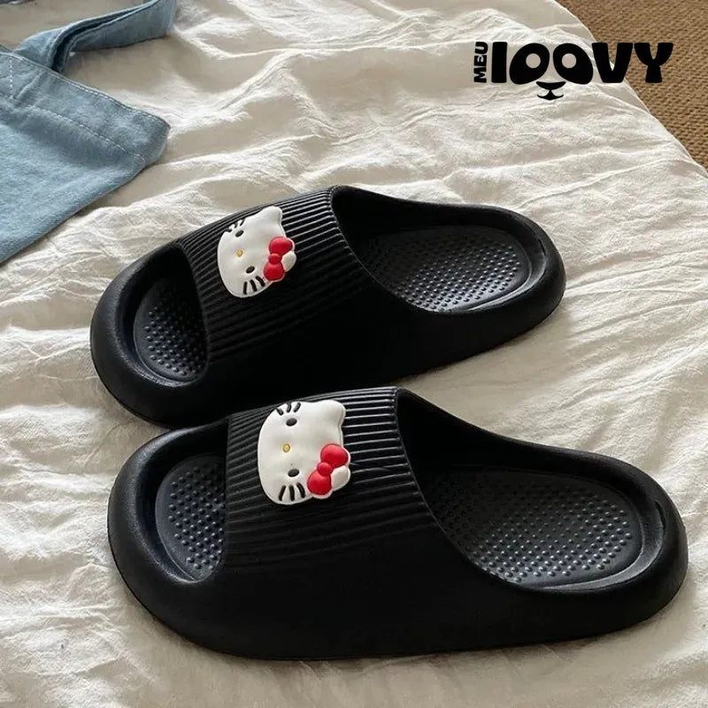 Chinelo Nuvem Hello Kitty
