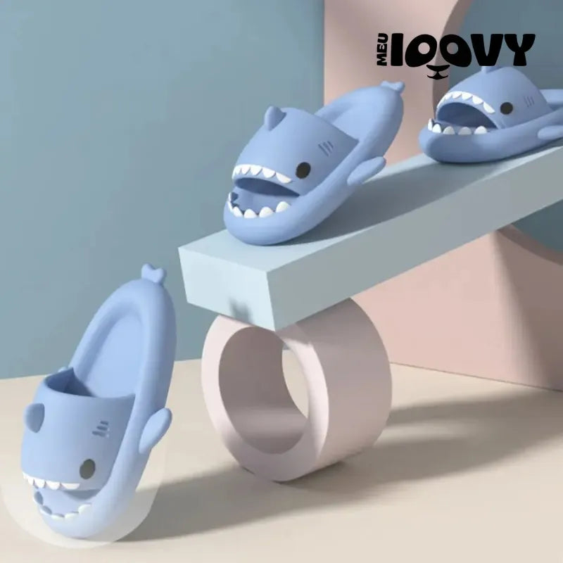 Chinelo Tubarão Unissex Confortável e Divertido