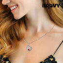 Colar I Love You Com Zircônia Presente Romântico