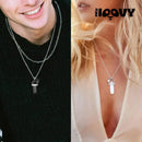 Colar Prata Casal Cristal