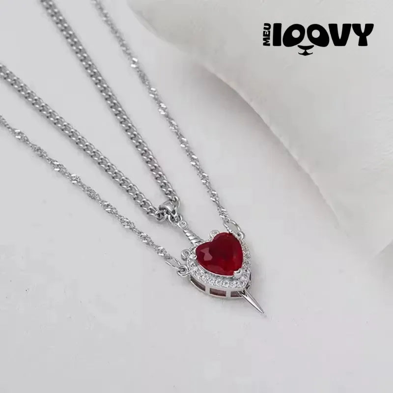 Colar Sedução Cravejado Delicado