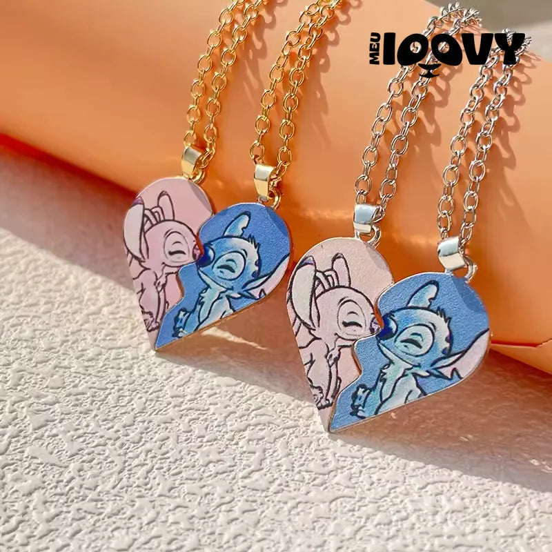 Colar Stitch & Angel Casal