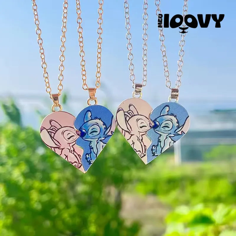 Colar Stitch & Angel Casal