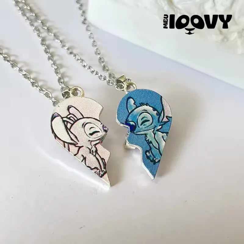 Colar Stitch & Angel Casal