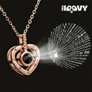 Colar de Projeção "Eu Te Amo" em 100 Idiomas