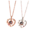 Colar de Projeção "Eu Te Amo" em 100 Idiomas