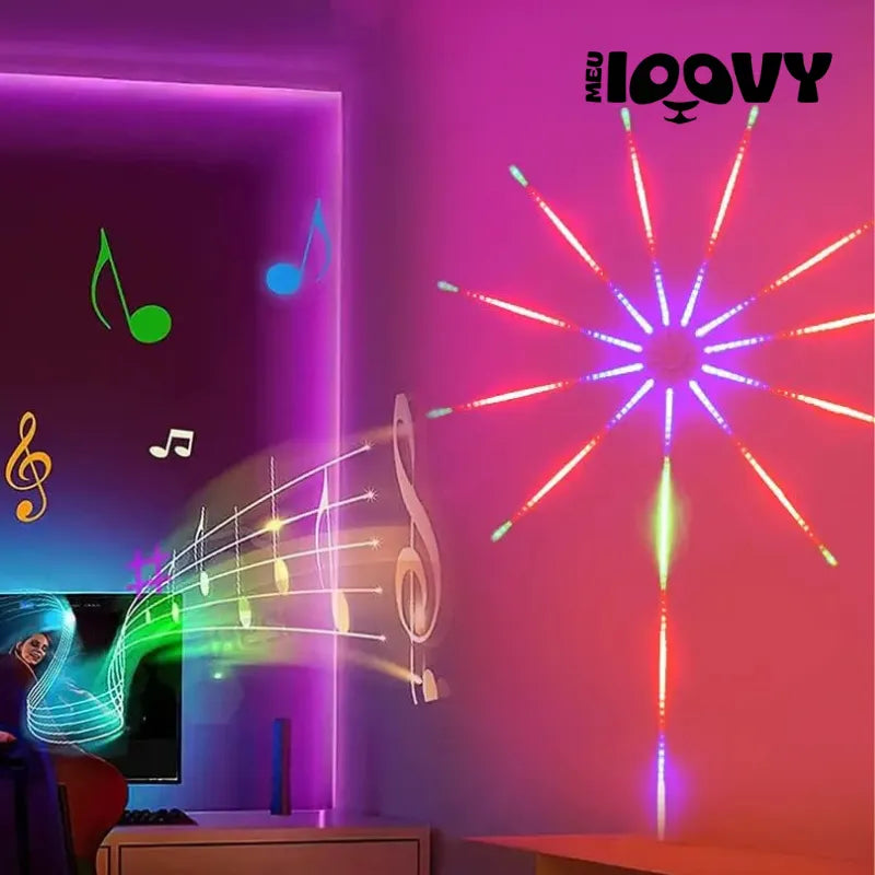 Luz de Led Decorativa com Efeito Sonoro