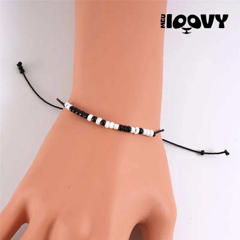 Pulseira Casal Código Morse